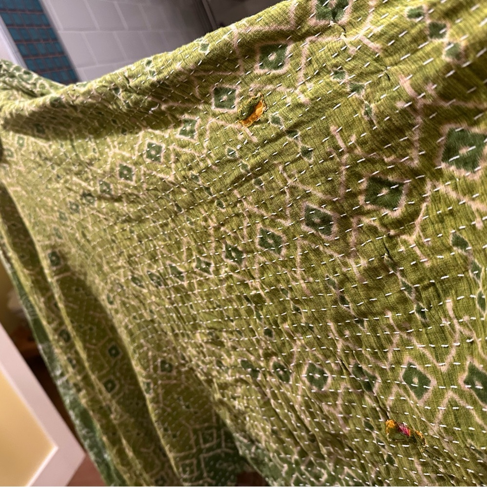 Kantha bae cotton moonchild midi! All sides stunning! Elephant patch pockets - Picture 5 of 6